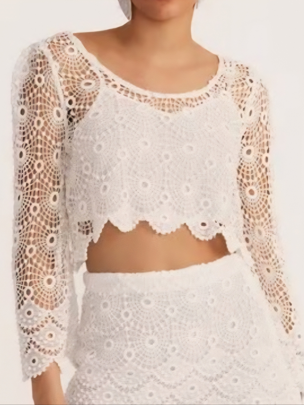 LoveShackFancy Daxi Crop Top